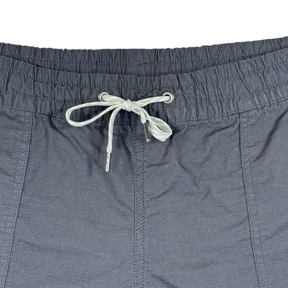 Vuori Medium Vintage Ripstop Shorts Drawstring Pockets Mid-Rise Raw Hem Womens - Picture 2 of 8